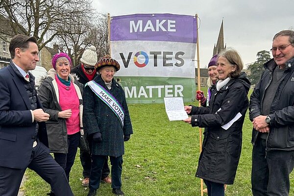 Meeting local supporters of Make Votes Matter